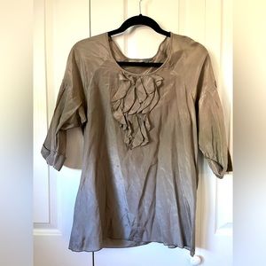 Cool grey light Gap blouse/shirt.